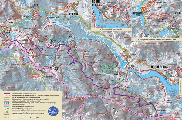 běžkařské trasy v okolí Nové Pece
